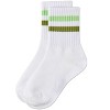 Memoi Kids Ribbed Double-Stripe Cotton-Blend Varsity Crew Socks - 3 of 4