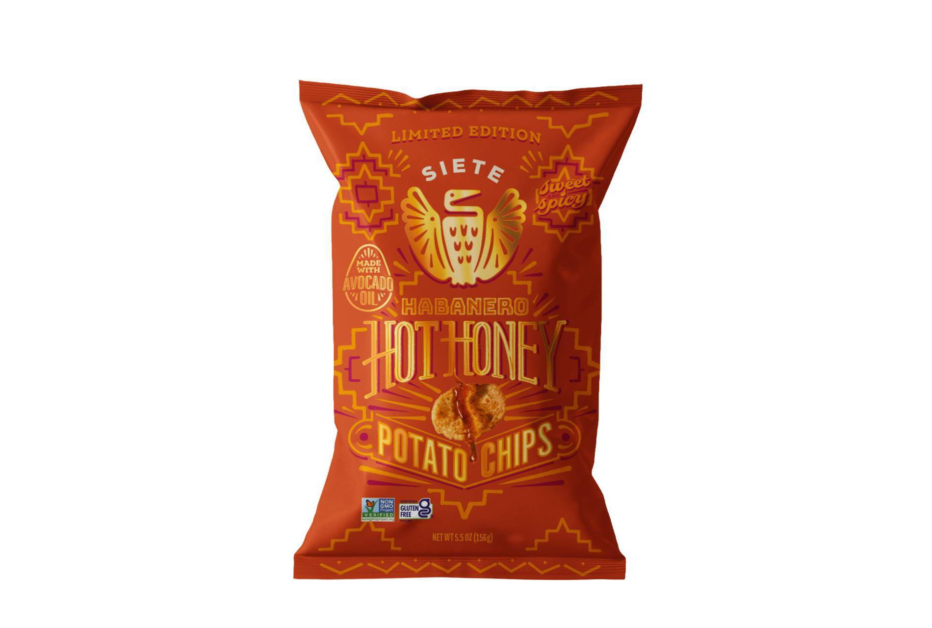 Siete Latino Heritage Month Habanero Honey Kettle Cooked Potato Chips - 5.5oz