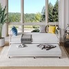 Whizmax Twin Bed with Pull Out Trundle, Metal Twin Daybed and Trundle Set, Day Bed Sofa Bed Frame with Steel Slat Support for Bedroom, Living Room - 4 of 4