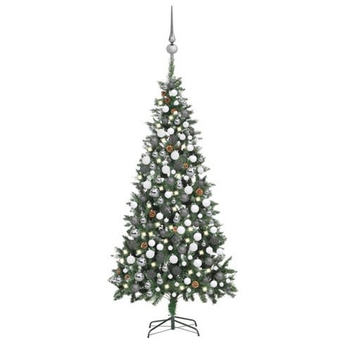 Vidaxl Artificial Christmas Tree With Leds&ball Set Holiday Xmas ...