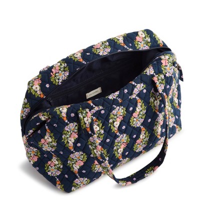 Vera Bradley Women's Outlet Cotton Slouchy Satchel Purse Paisley Rain — фото 2
