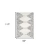 Ivory And Black Geometric Area Rug - 3 of 4