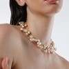 SOHI Women's Pearl White The Venezia Collar Necklace - 4 of 4