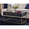 Ellias Coffee Table Black/Gold - Finch - image 2 of 4
