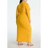 ELOQUII Women's Plus Size Shirred Detail Maxi Dress - 3 of 3
