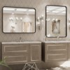 Vynxaria 24x32 Inch Black Aluminium Frame Bathroom Mirror - Modern & Distortion-Free Reflection - 4 of 4