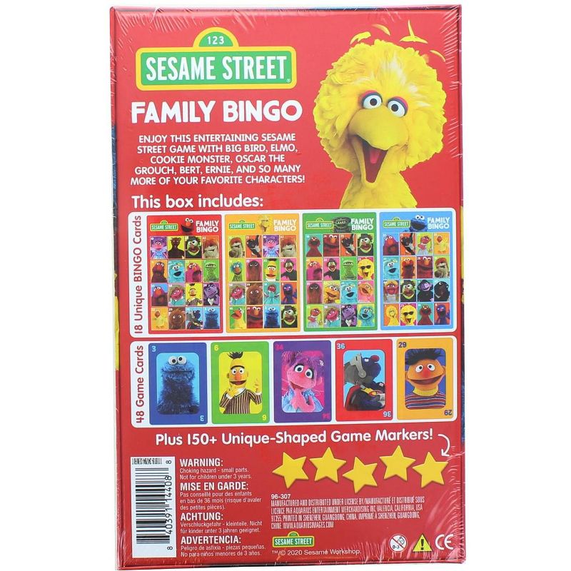Aquarius Puzzles Sesame Street Family Bingo Game, 3 of 7