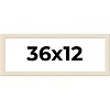 PosterPalooza | 36x12 Wide Barnwood Picture Frame, UV Acrylic, 6 Finishes - Grey, Brown, White, and Black - 2 of 4