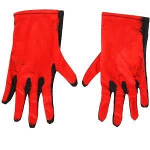 HalloweenCostumes.com One Size Fits Most Boy  Miles Morales Child Gloves., Black/Red - 1 of 4