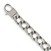 Black Bow Jewelry Men's 9mm Stainless Steel Polished Square Curb Chain Necklace, 24 Inch - 3 of 4