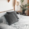 PAVILIA Set of 2 Throw Pillow Covers, Decorative Velvet Square Cushion Cases for Bed Sofa Couch Bedroom Living Room - 4 of 4