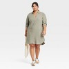 Women's Long Sleeve Popover Mini Shirtdress - Universal Thread™ - 3 of 3