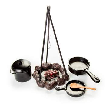 The Queen's Treasures Little House Cooking Set And Fire Pit For 18 In Dolls