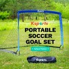 Ksports Soccer Goal Set for Kids Portable Training Equipment with Net, Balls, and Bag for Outdoor Backyard Football, 6 x 4 Feet, Blue - 2 of 4