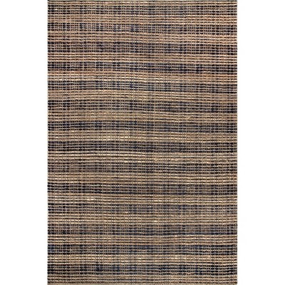 Nuloom Danica Hand Woven Plaid Jute Indoor Area Rug