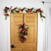 Northlight 30" Autumn Harvest Mixed Berry and Pomegranate Artificial Teardrop Swag - Unlit - 3 of 4
