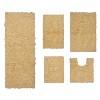 Home Weavers Bell Flower Collection 100% Cotton Tufted Bathroom Rug Set, Non-Slip Latex Bath Rug Set - 2 of 4