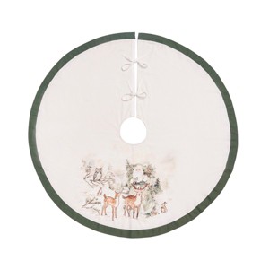 C&F Home Woodland Santa Tree Skirt - 1 of 3