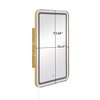 Rectangle Medicine Cabinet Mirror Bathroom Mirror with Storage and LDE, Wall Mounted Medicine Mirror Cabinet, for Bathroom, Living Room, Bedroom - 3 of 4