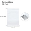 Unique Bargains Sealable Foil Lining Resealable Packaging Zipper Food Storage Pouches 50 Pcs - 2 of 4