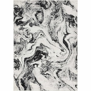 Hauteloom Zoete Black Marble Area Rug - 1 of 4