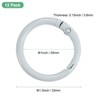 Unique Bargains Metal Spring O Rings Zinc Alloy Durable Multipurpose Lightweight Buckle - 3 of 4