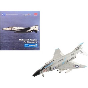 McDonnell Douglas F-4B Phantom II Aircraft "VMFA-122, DA Nang Air Base" (1968) US Marines 1/72 Diecast Model by Hobby Master - 1 of 4