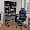 Multi-Functional Gaming Desk with Built-in Monitor Stand, Pegboard Hutch, RGB Lighting, Cable Management, Wireless Charger & Power Outlet - 2 of 4