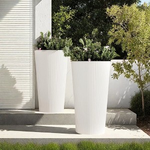 Maggift Round Tall Planter - 1 of 4