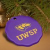 University of Wisconsin-Stevens Point Primary Logo Porcelain Scalloped Holiday Christmas Tree Ornament - 4 of 4