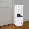 YIYIBYUS Free Standing Shoe Rack, 5 Tiers Shoe Storage Rack, White - 2 of 4