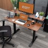 Stand Up Desk Store Programmable Electric Two-Tier Compact Standing Desk (White Frame/Birch Desktop, 48 Wide) - image 2 of 4