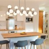 PAKOKULA 15-Light Silver Linear Sputnik Chandelier with Opal Glass Globe Shade - 2 of 4