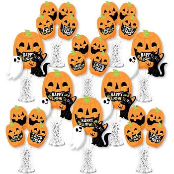 Big Mo's Toys Floral Halloween Pearl Water Beads - Orange Purple Black and White Halloween Gel Balls for Vase or Candle Fillers for Centerpiece