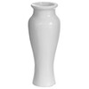 Modern Dining Trumpet Floor Vase, For Entryway and Living Room, White Fiberglass 24 inch - 3 of 4