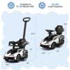 Costway 3-in-1 Licensed Lamborghini Ride on Push Car Stroller Sliding Car w/ Sound White\Green\Pink - 2 of 4