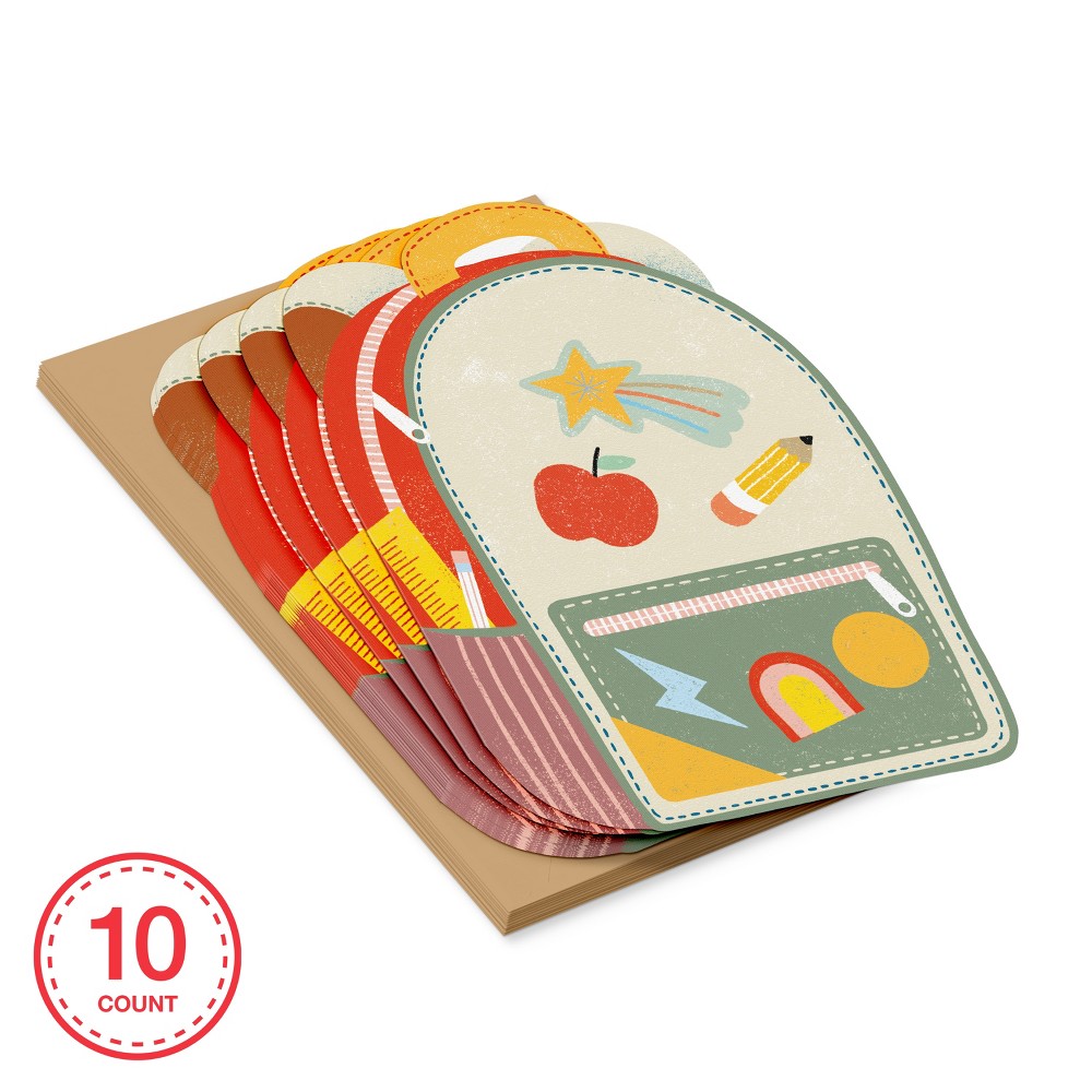 10ct Fall Stationery Blank Notes Back Pack