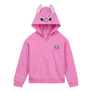 Disney Classics Girls Fleece Zip Up Cosplay Hoodie Little Kid to Big Kid Sizes (2T - 14-16) - 1 of 4