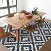 Washable Modern Geometric Living Room Area Rugs, Soft Non Slip Bedroom Carpet, Low Pile Foldable Thin Mat - 3 of 4