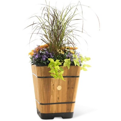 VegTrug Tapered Square Planter, 20" - brown - VegTrug