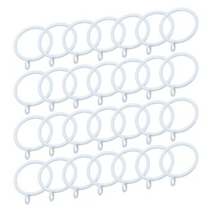Unique Bargains Metal Electroplating Curtain Rod Accessory Curtain Ring 28 Pcs - 1 of 4