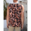 Clearlove Men's Tank Top Sleeveless Shirts V Neck Lace Up Retro Boho Shirts Summer Casual Tops - 2 of 4