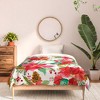 Ninola Design Poinsettia holiday flowers Comforter + Pillow Sham(s) - Deny Designs - 3 of 3