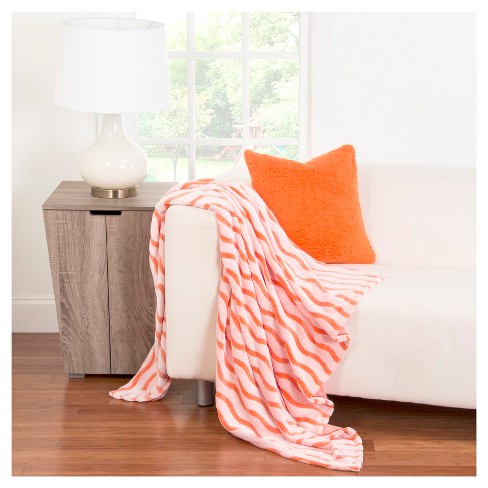 Crayola Fuzzy Orange Throw Blanket 50 X60 Target