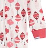 2-Pack Toddler Girls Snowflakes & Ornaments Snug Fitting Footless Pajamas - 4 of 4