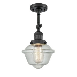 Oxford - 1 Light Semi-Flush Mount In Traditional Style-12.5 Inches Tall and 7.5 Inches Wide - 1 of 3