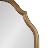 Kate and Laurel Augustina MDF Scallop Mirror, 27x37, Gold - 3 of 4