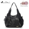 Generic Washed Leather Shoulder Handbags Purses for Women Tote Satchel Bag Hobo Crossbody Bags - 4 of 4