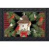 Briarwood Lane Christmas Doormat 30x18 Indoor Outdoor Holiday Bird Gathering For Christmas Doormat - 2 of 4