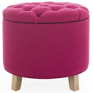 Amelia Tufted Storage Ottoman  - Safavieh - 1 of 4